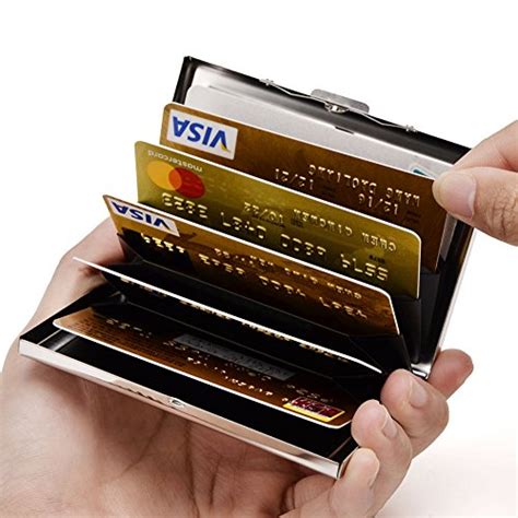 stainless steel credit card case blocks rfid|women's rfid credit card case.